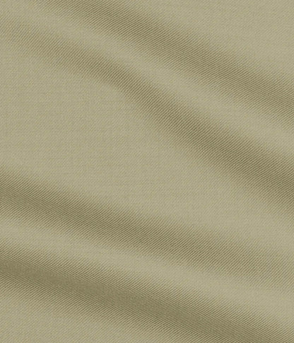 Men's Khaki Wool Jodhpuri Suit With White Formal Pant