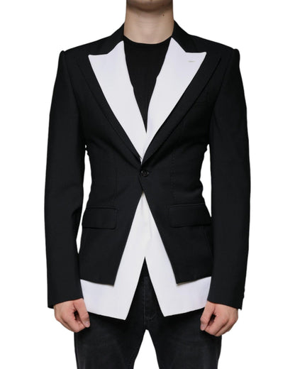 Gabbana Single Breasted Dolce Slim Fit Blazer in Virgin Wool