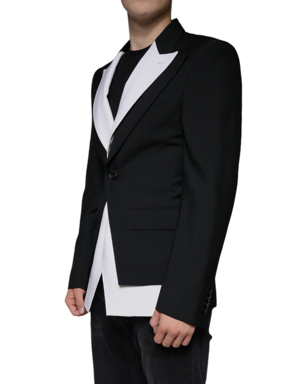 Gabbana Single Breasted Dolce Slim Fit Blazer in Virgin Wool