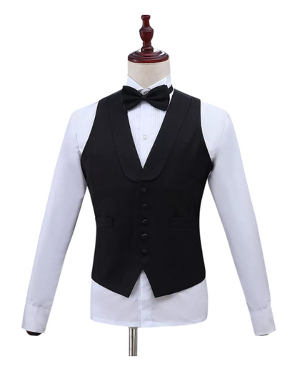 Men's Stone Black & White Diamond Tuxedo