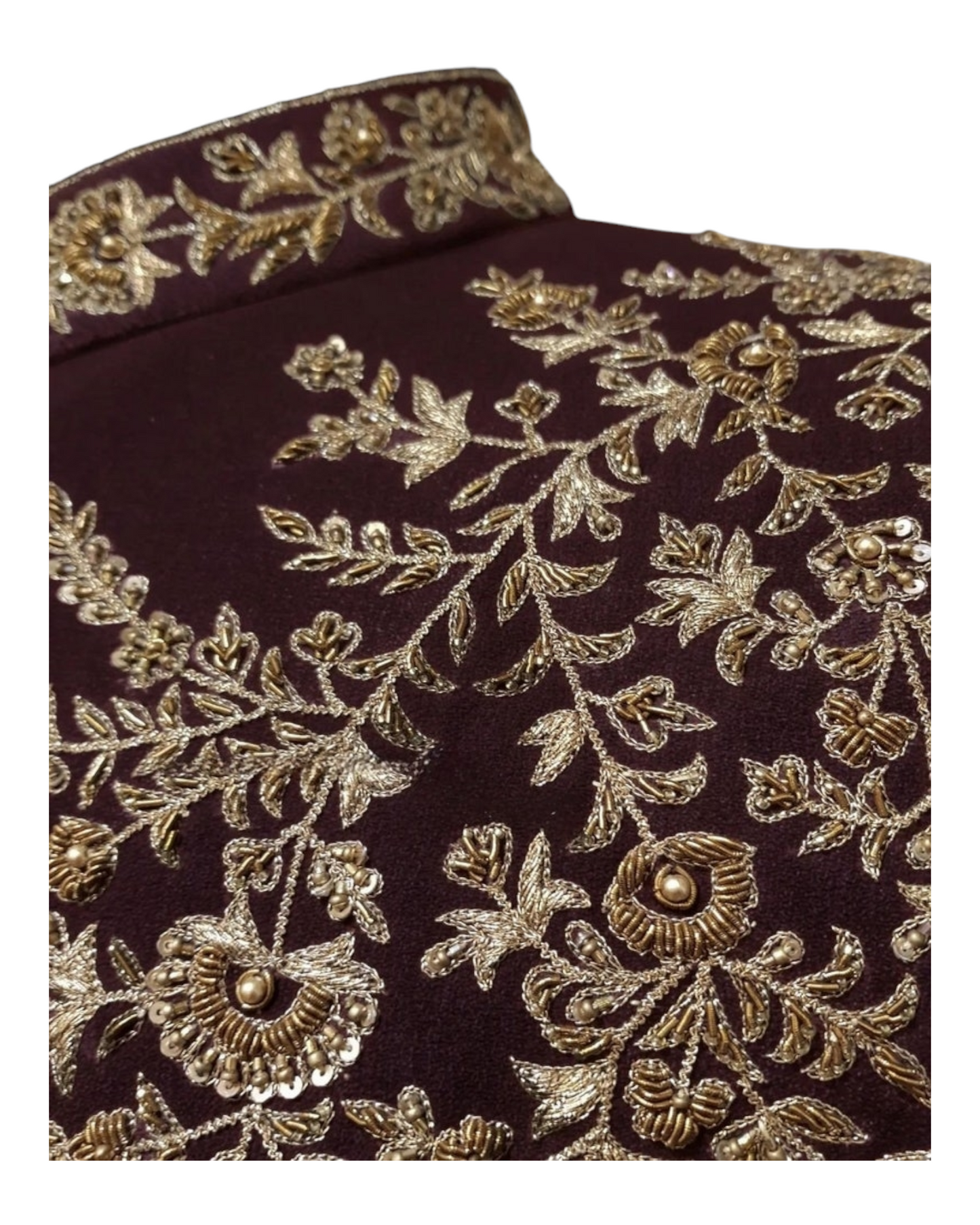 Golden Zari Handwork Embroidered Jodhpuri, Premium Wedding Dress