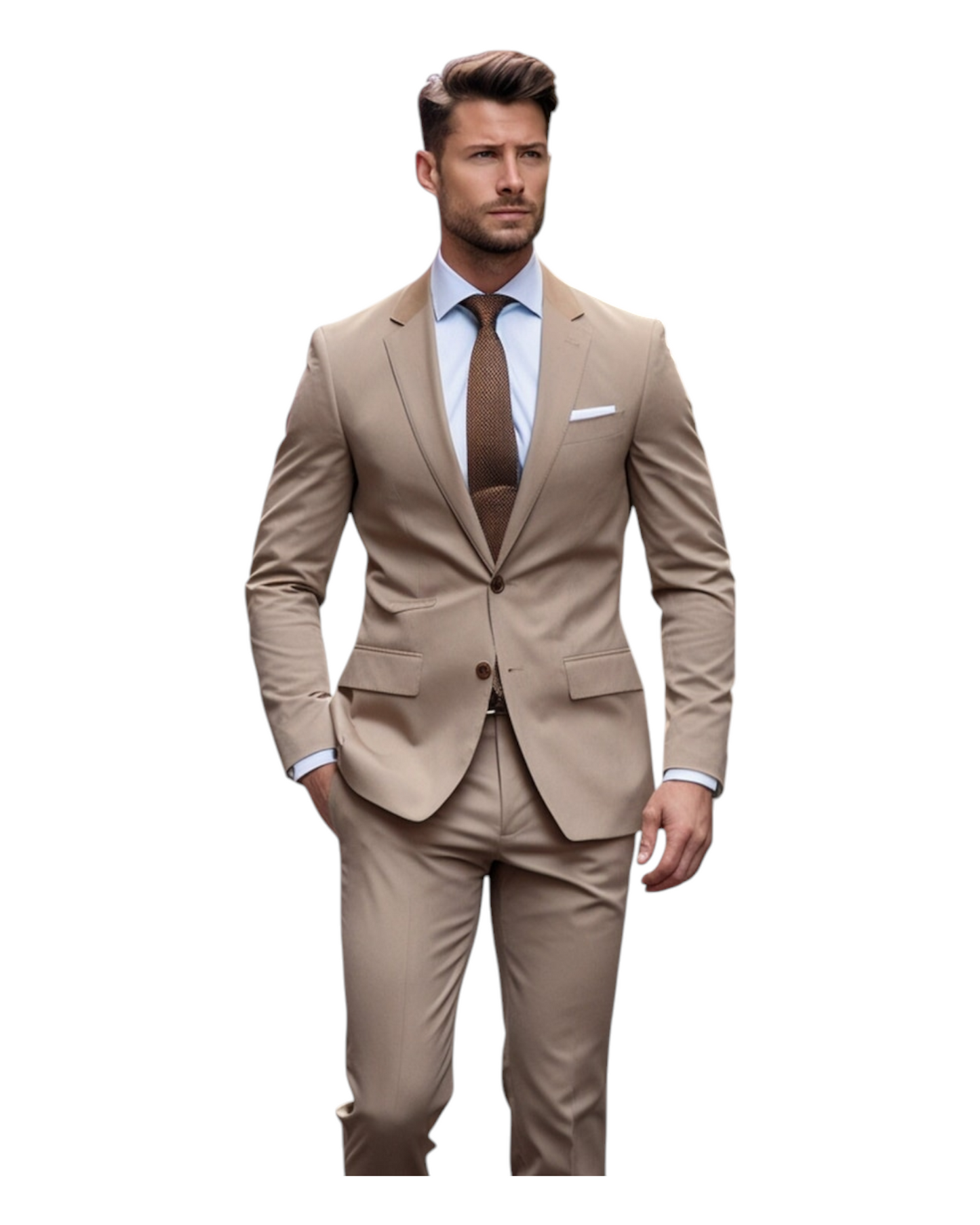 3 Piece  Suit for Men - Perfect for Weddings and Business, Stylish and Versatile