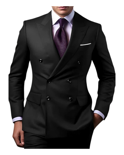 Men's SLIM FIT 2 PIECE SUIT , DOUBLE BREASTED SUIT