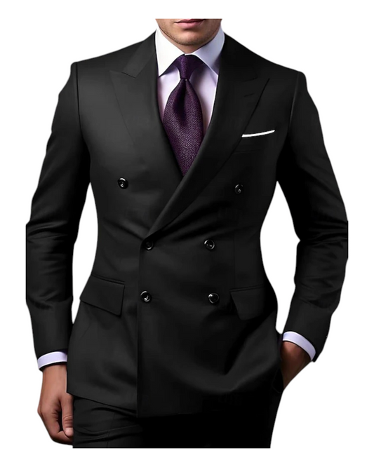 Men's SLIM FIT 2 PIECE SUIT , DOUBLE BREASTED SUIT