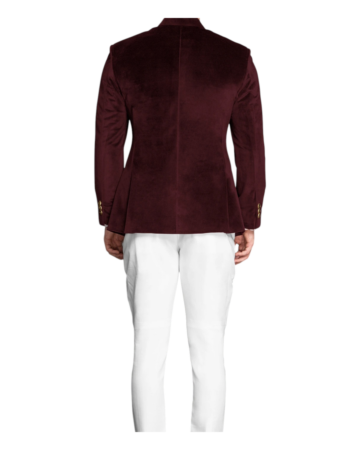 Men Luxry Slim-Fit Burgundy Velvet Jodhpuri Suit , Stylish Bandhgala Suit