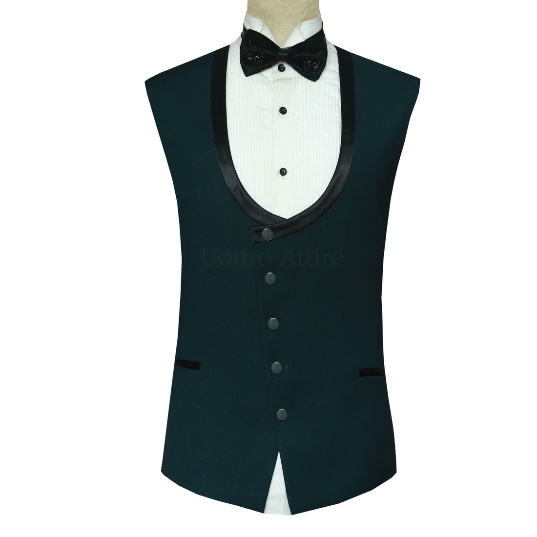 Men Luxry Suit, Hand-Made Embroidery Black Cutdana , 3Piece Suit Black Laple Wedding Party Suit