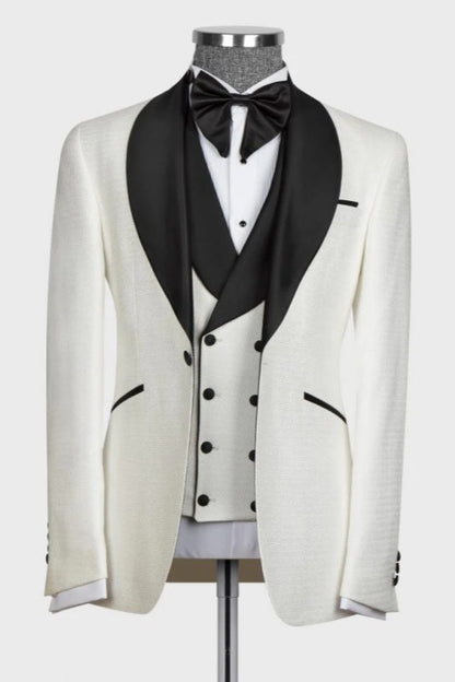 Black Laple Three Pieces Wedding & Party Suit